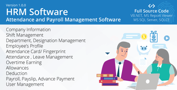 Employee Attendance and Payroll System (HRM Software)