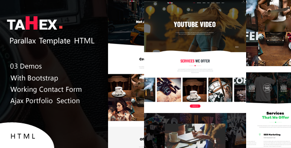 Tahex || Parallax Portfolio HTML Template