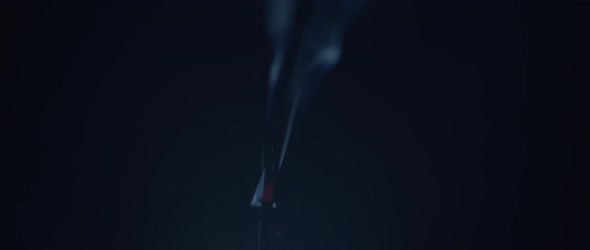 Close up of a single incense stick alt