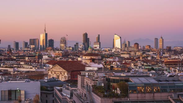 Milan, Italy City Skyline