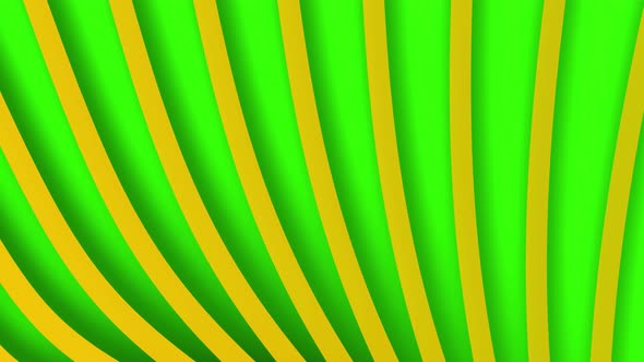 Abstract Green Oranges Stripes Background  Seamless Loop Animation With 4k Full Animation