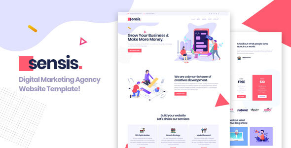 Sensis || Creative Agency Portfolio Template