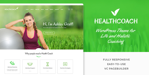 Health Coach - Personal Trainer WordPress theme