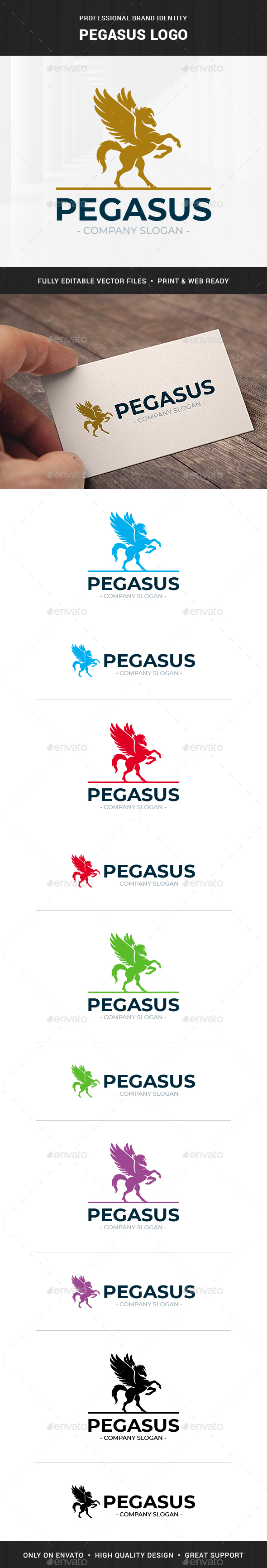 Pegasus Logo Template