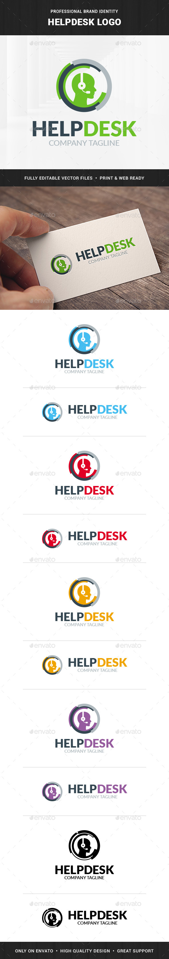 Help Desk Logo Template