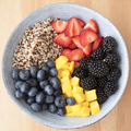 Blue Bowl with Quinoa and Berries - PhotoDune Item for Sale