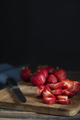 Strawberreis on Cutting Board Vertical - PhotoDune Item for Sale