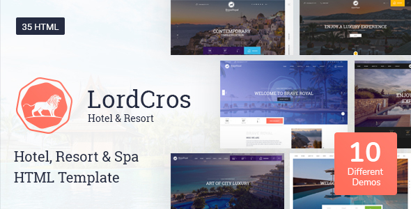 LordCros - Hotel, Resort & Spa HTML Template