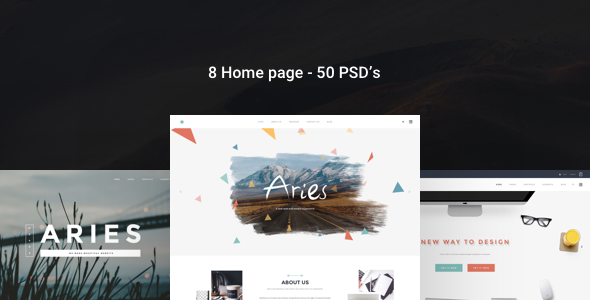 Aries - Multipurpose Creative PSD Template