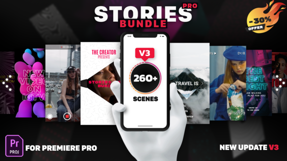 Instagram Stories Bundle | Premiere Pro Mogrts