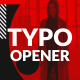 Typo Dynamic Opener | 3 in 1 - VideoHive Item for Sale