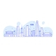 Seoul Skyline, South Korea Vector Linear Art - GraphicRiver Item for Sale
