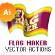 Vector Flag Maker - Illustrator Actions Pack - GraphicRiver Item for Sale