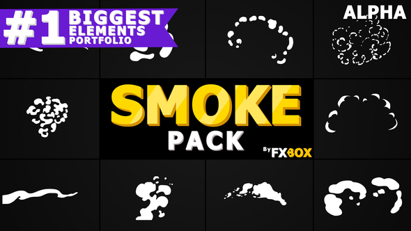 Cartoon Smoke Elements | Motion Graphics Pack alt