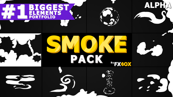 Cartoon SMOKE Elements And Transitions | Motion Graphics Pack