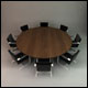 Office Conference Table and Chairs - 3DOcean Item for Sale