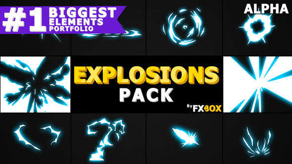 Energy Explosions And Transitions | Motion Graphics Pack alt
