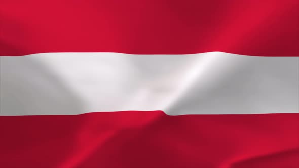 Austria Waving Flag 4K Moving Wallpaper Background