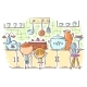 Kids Are Attracted By the Cake in the Kitchen - GraphicRiver Item for Sale