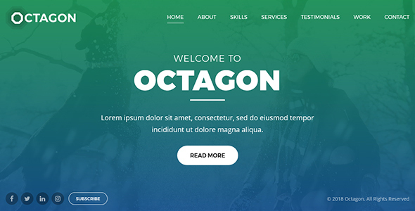 Octagon - Website Template for Portfolio, Agency and Business