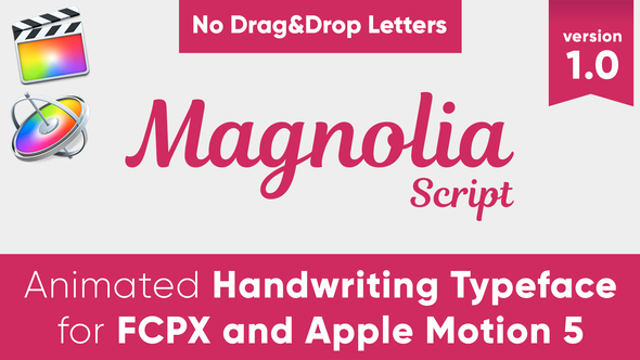 Magnolia - Animated Typeface for FCPX and Motion 5 alt