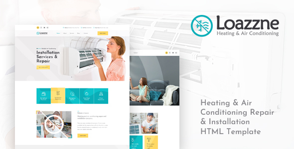 Loazzne - Heating & Air Conditioning Services HTML Template