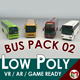 Low Poly Bus Pack 02 - 3DOcean Item for Sale