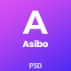 Asibo - App Landing PSD Template - ThemeForest Item for Sale