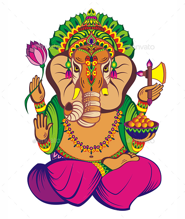 Decorative Elephant  Ganesha