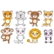 Set of Cartoon Animals - GraphicRiver Item for Sale