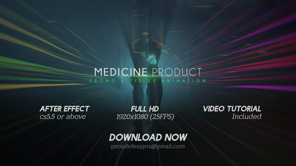 Medicine Product Promo / Titles Animations / Human Titles
