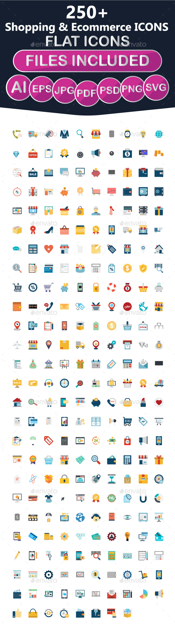 250+ Shopping Icons