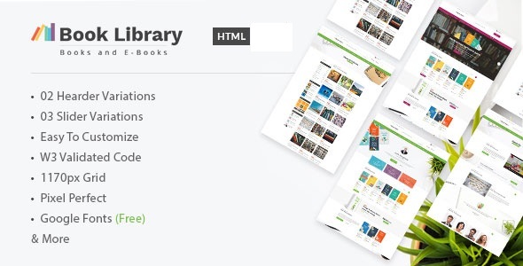 Book Library - Online Store HTML Template