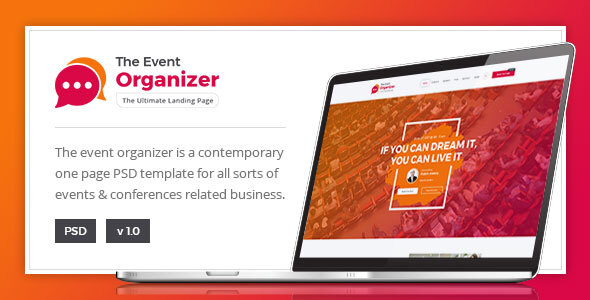 Event Organizer - Conference PSD Template