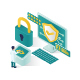 Isometric Data Security Illustration - GraphicRiver Item for Sale