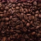 Dark roast coffee beans top view, rotate - VideoHive Item for Sale