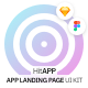 HitApp App Landing Page UI Kit - ThemeForest Item for Sale