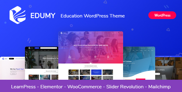 Edumy – LMS Online Education Course WordPress Theme