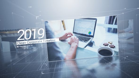 Clean Corporate Timeline