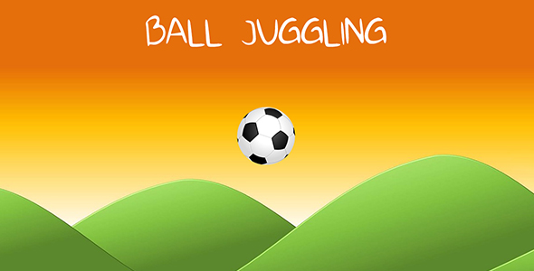 Soccer Ball Finger Juggling - flick the ball 2D - mobile ready Unity3D complete project template