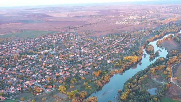 Aerial View Of Maritsa River In Bulgaria 4