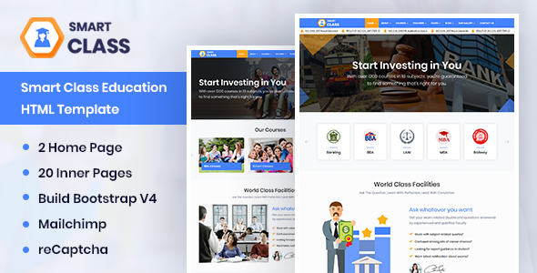SmartClass | Education Agency Coaching & Tuition HTML Template