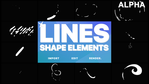 Flash FX Shape Lines | Motion Graphics Pack alt