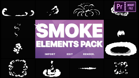 Flash FX Smoke Elements | Premiere Pro MOGRT