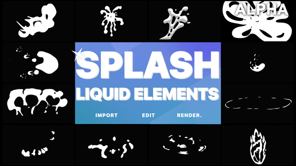 Splash Elements | Motion Graphics Pack alt
