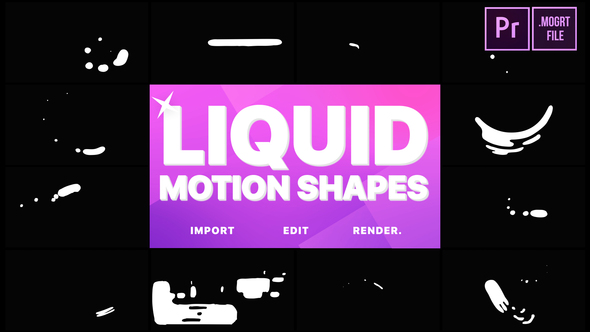 Liquid Motion Shapes | Premiere Pro MOGRT