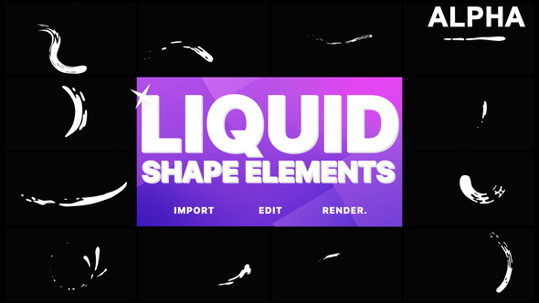 Liquid Shape Elements | Motion Graphics Pack alt