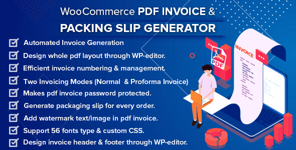 WooCommerce PDF Invoice & Packing Slip with Credit Note