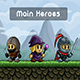 Fantasy Game Main 2D Heroes Pixel Art - GraphicRiver Item for Sale