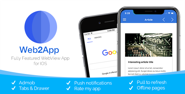 Web2App for IOS - Quickest Feature-Rich IOS Webview